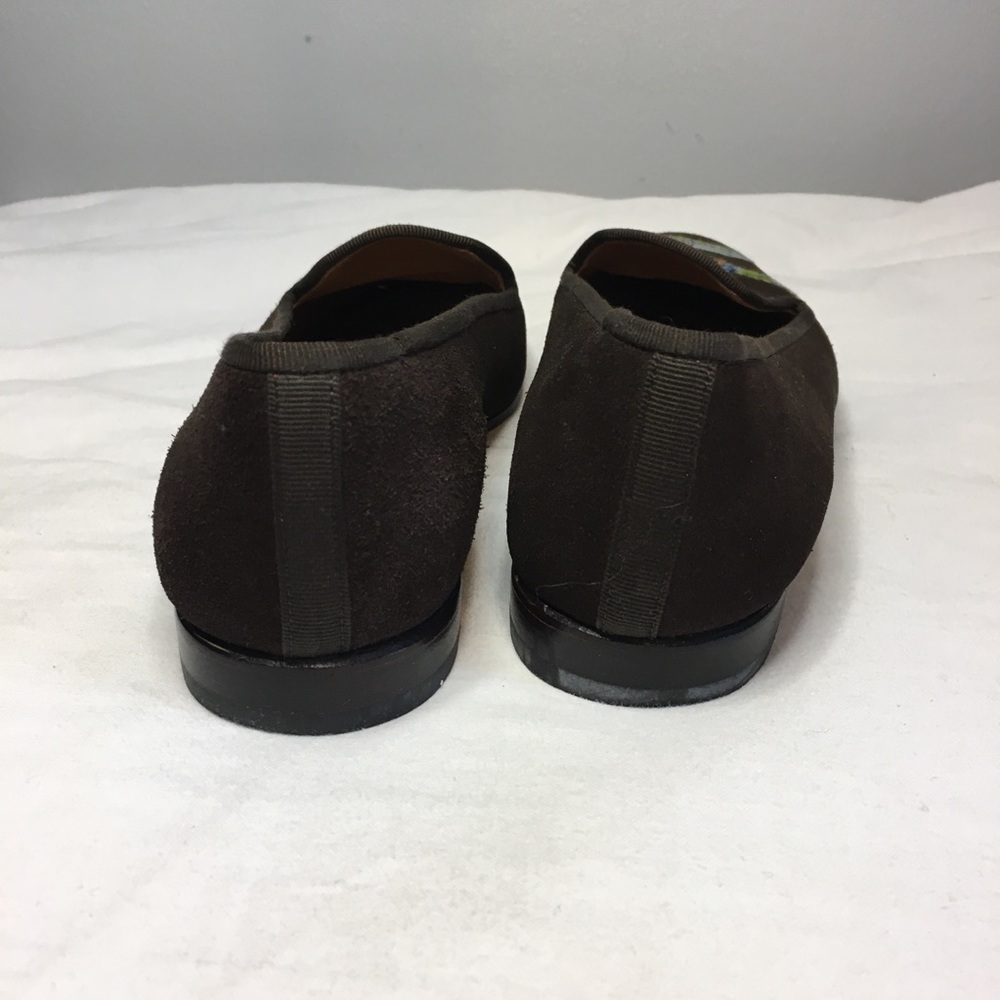 Stubbs & Wootton Suede Pheasant Loafers, 7 - Picture 7 of 12